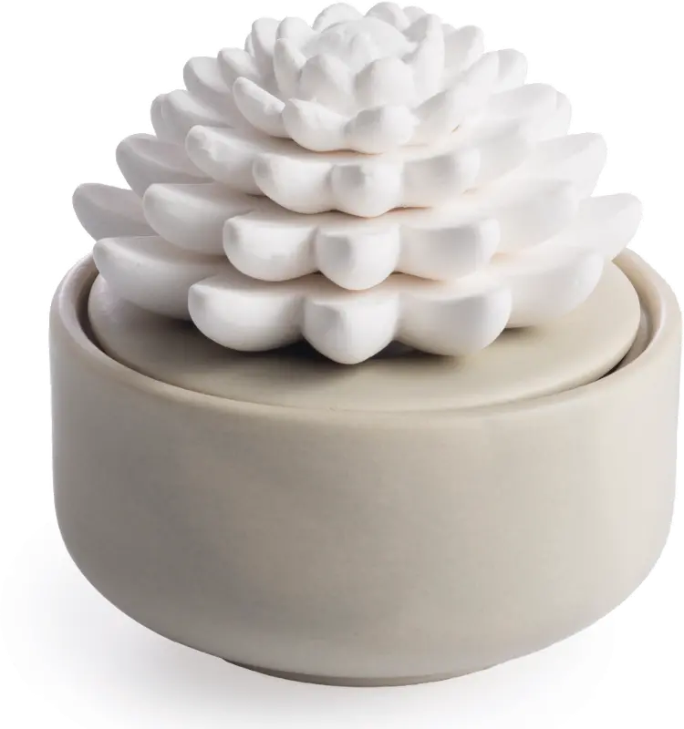 Porcelain Succulent Warm Gray Diffuser Airome