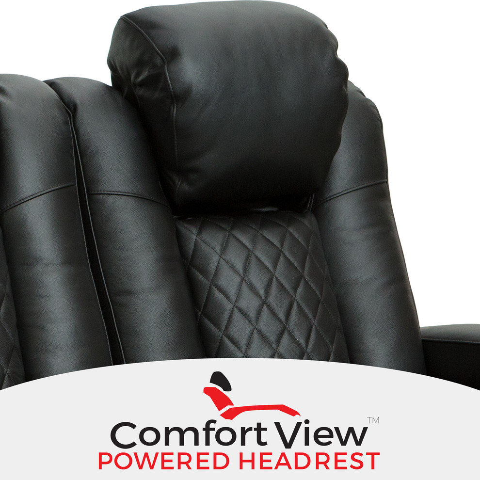 Seatcraft Anthem Home Theater Seating Leather Power Recline Sofa   Transitional   Theater Seating   by Stargate Cinema  Houzz