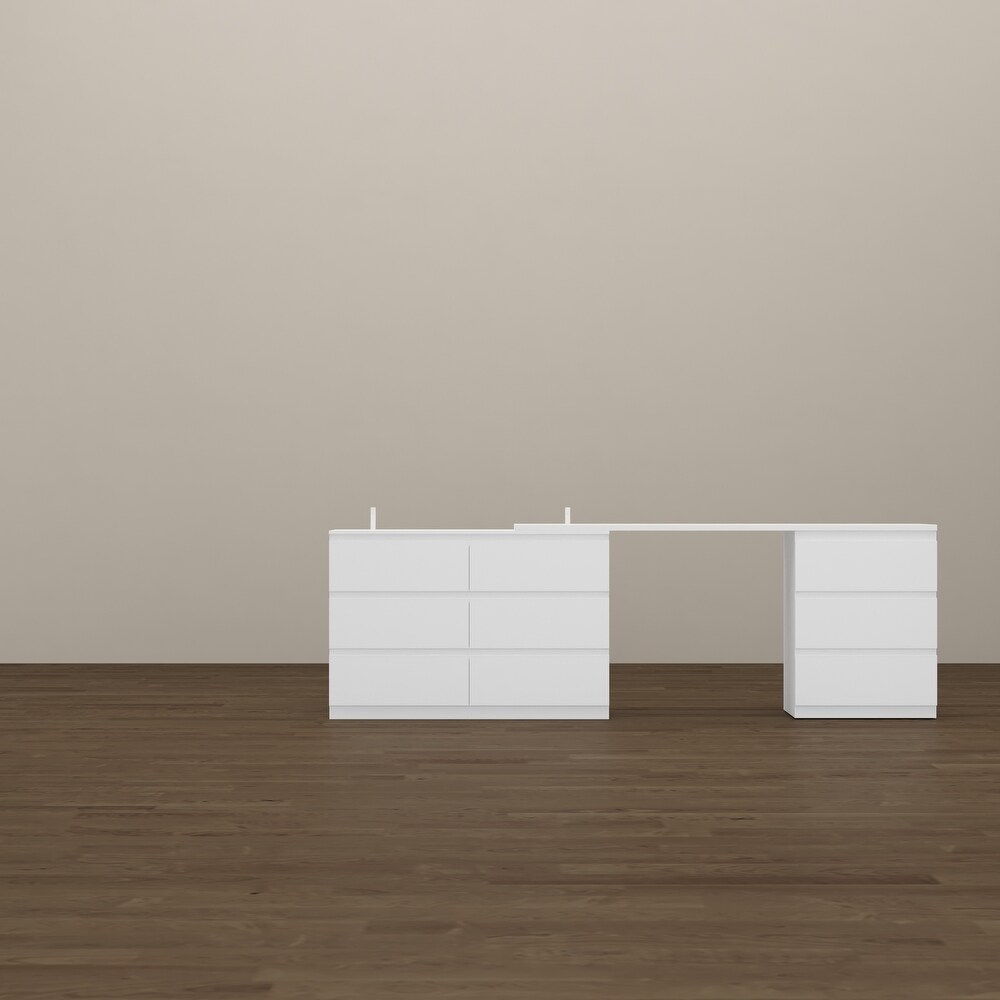 Multifunctional Media Console: Contemporary Expandable Unit Dresser