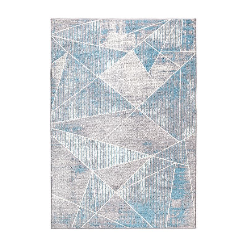 World Rug Gallery Invigorate Sleek Modern Geometric Area Rug