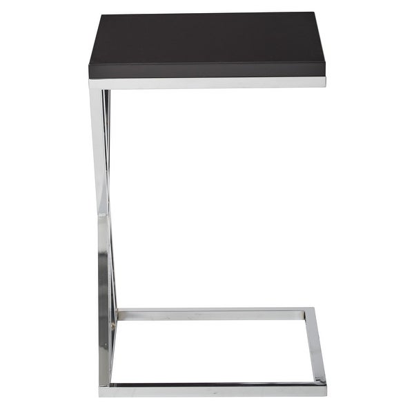 Wall Street Side Table in Chrome Finish