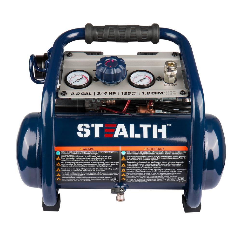 Stealth 2 Gal. 125 PSI 2 Portable Electric Air Compressor SAQ-1234