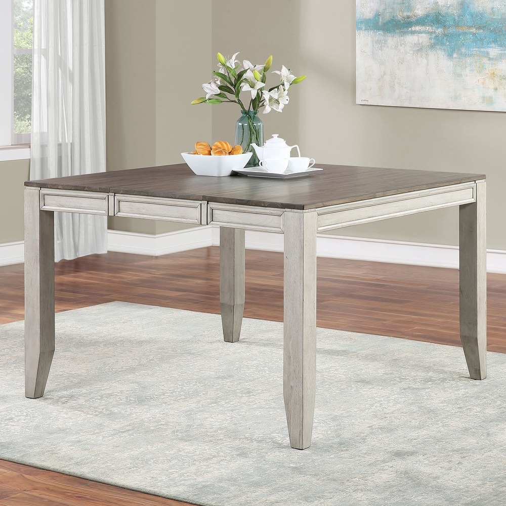 The Gray Barn Aldrich Two tone Smokey Counter Height Table