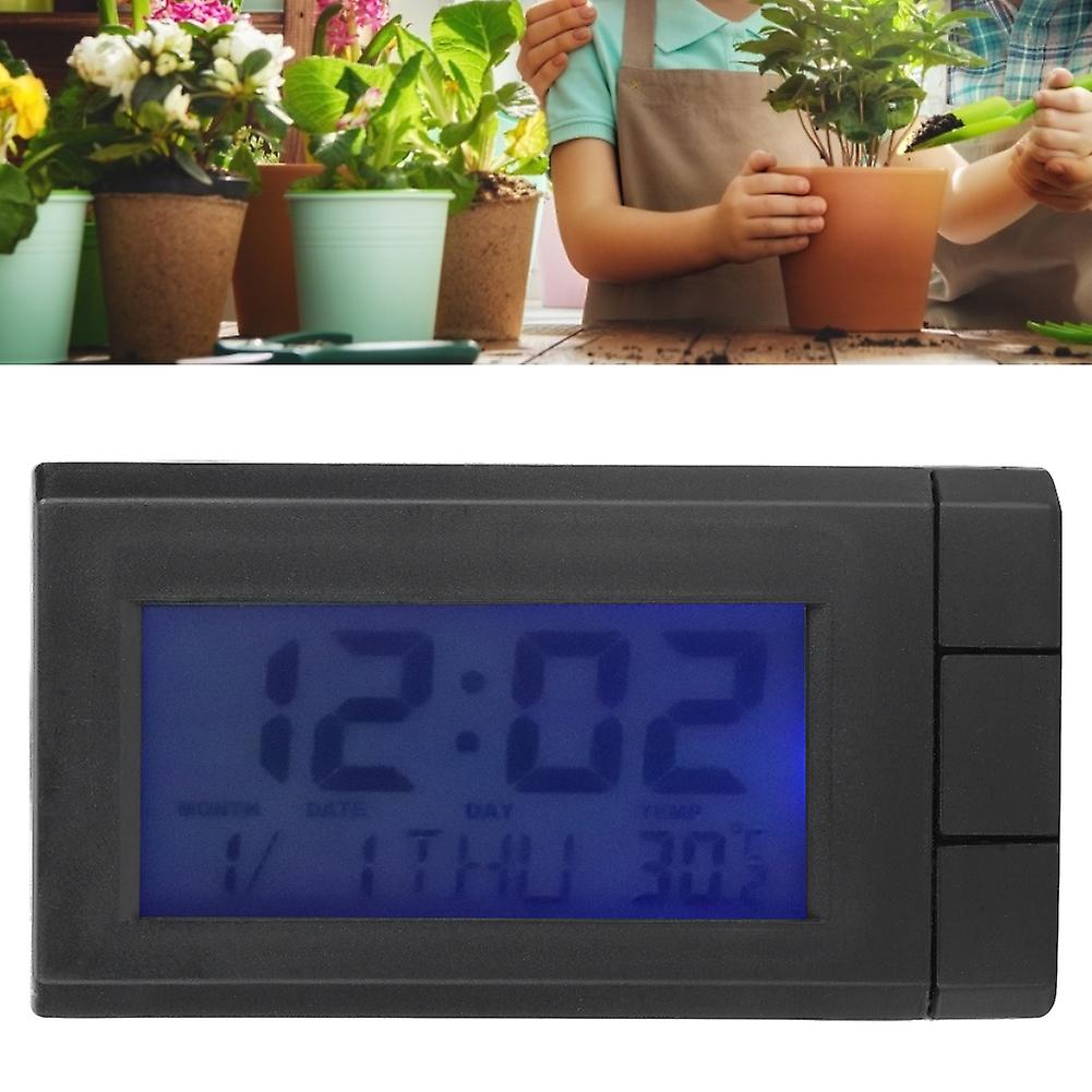Wireless Digital Thermometer Electronic Thermometer With Time Date Display For Household Outdoor Garden