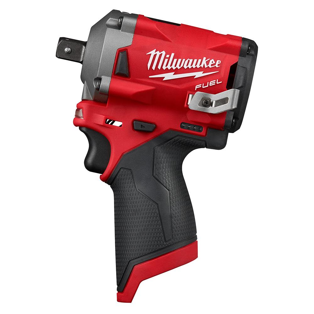 Milwaukee M12 FUEL Stubby 1/2" Pin Impact Wrench Reconditioned 2555P-80 from Milwaukee