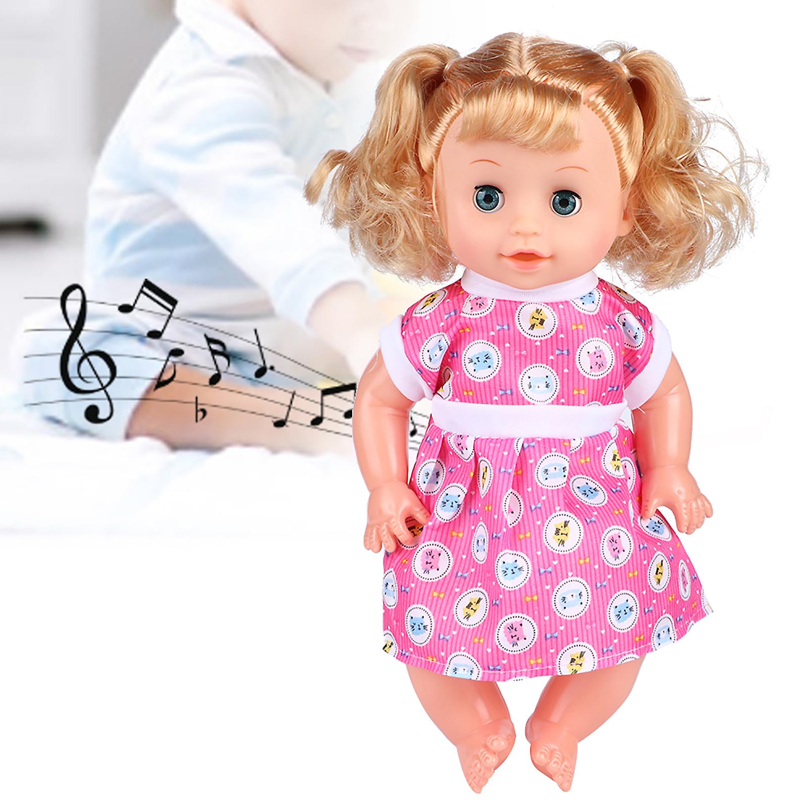 Baby Doll Toy Highly Simulation Children Educational Pretend Play Doll Toy With Sound Effectsy004-9 Girl