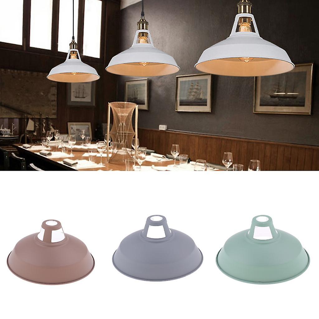 2pcs Industrial Retro Pendant Lamp Shade Circular Opening Ceiling Lamp Shade