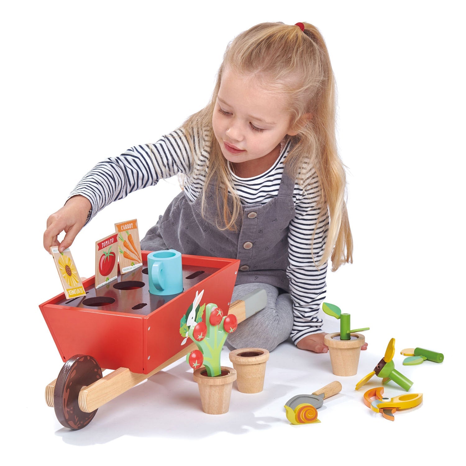 Garden Wheelbarrow Set by Tenderleaf Toys