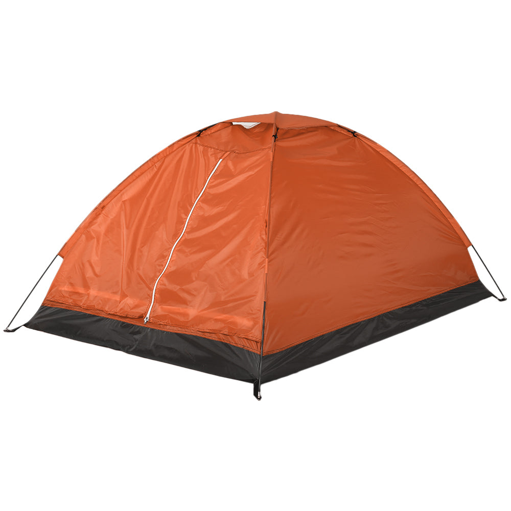 Andoer Camping Tent for 2 Person Single Layer Outdoor Portable Beach Tent，Orange