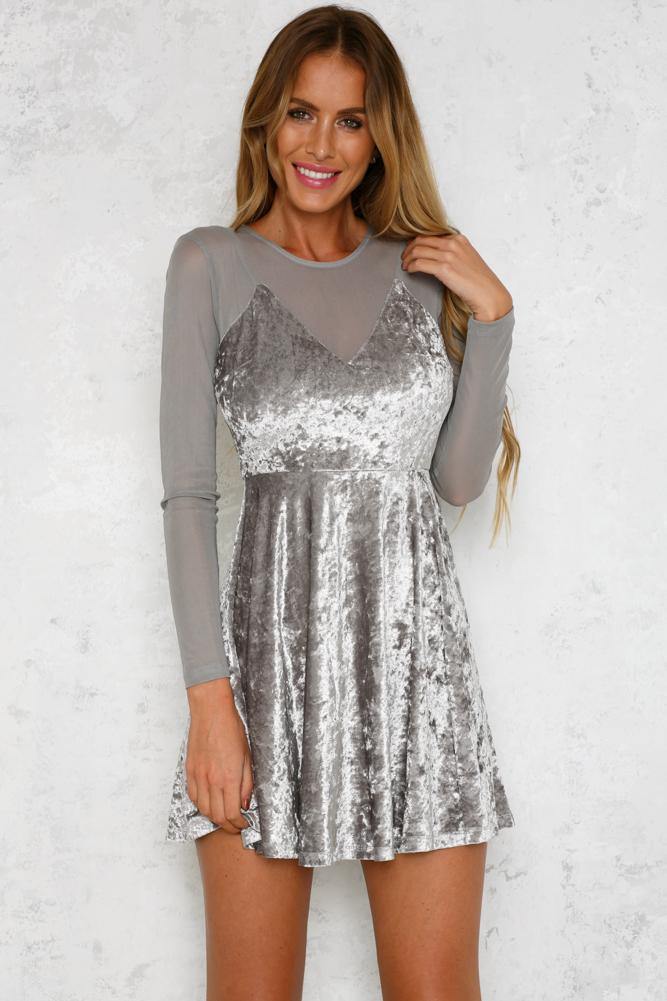 On The Run Dress Grey