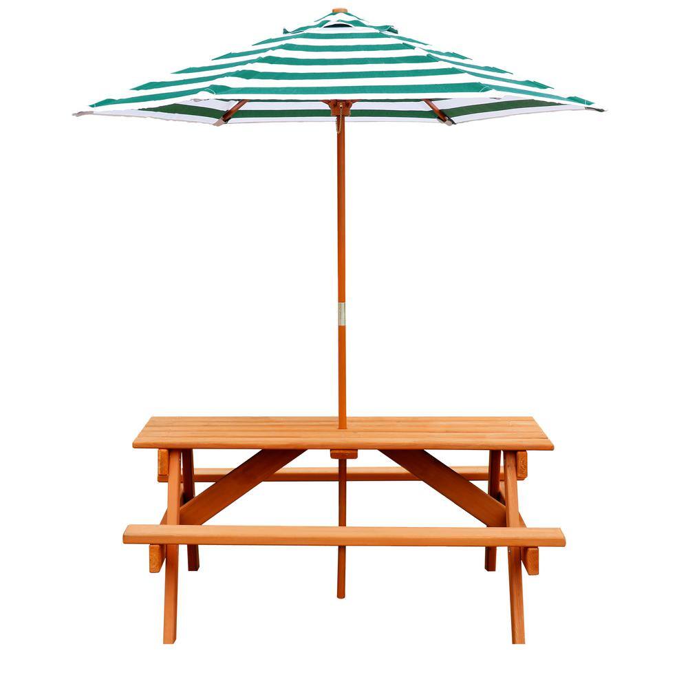 Gorilla Playsets Children's Picnic Table with Umbrella 02-3003