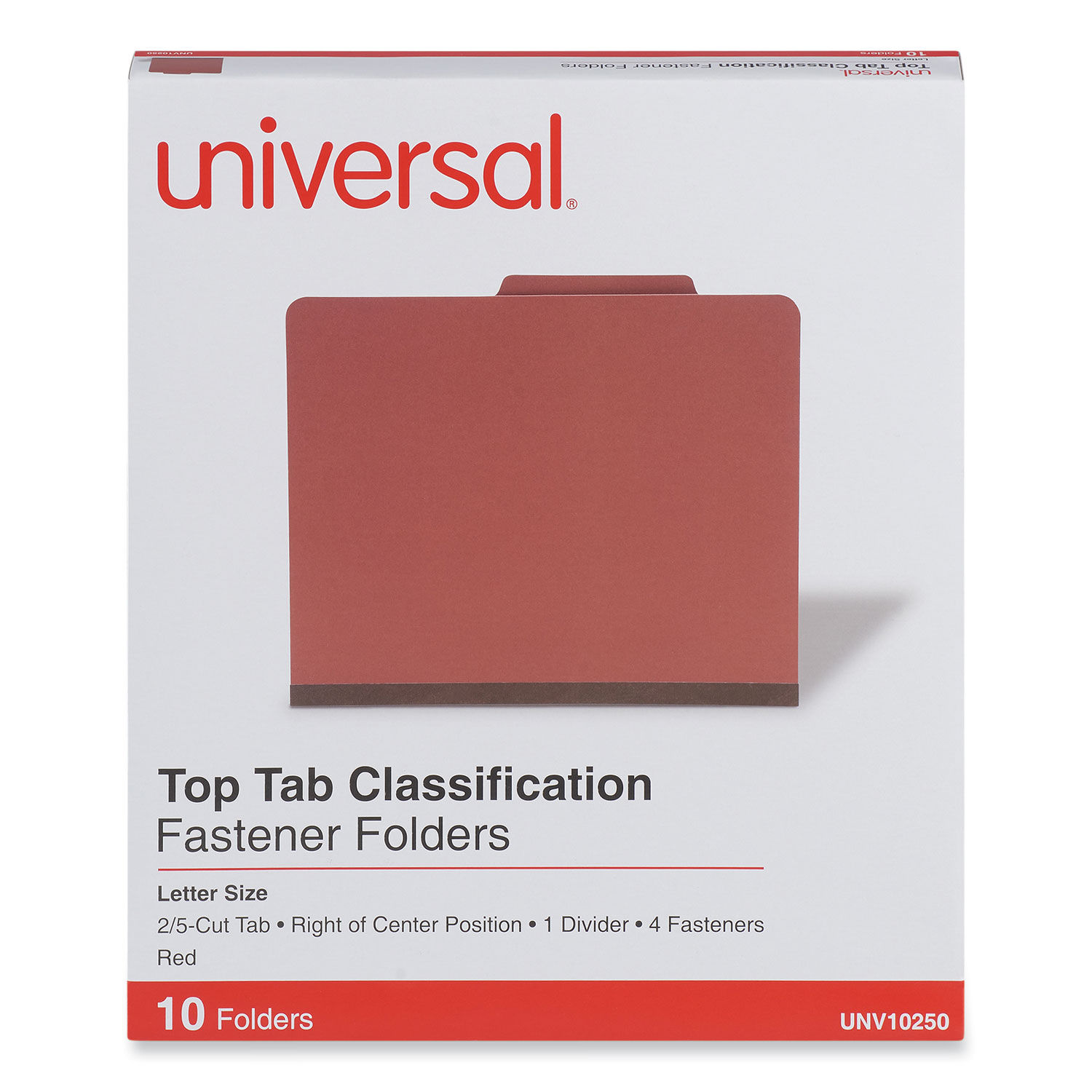 Four-Section Pressboard Classification Folders by Universalandreg; UNV10250