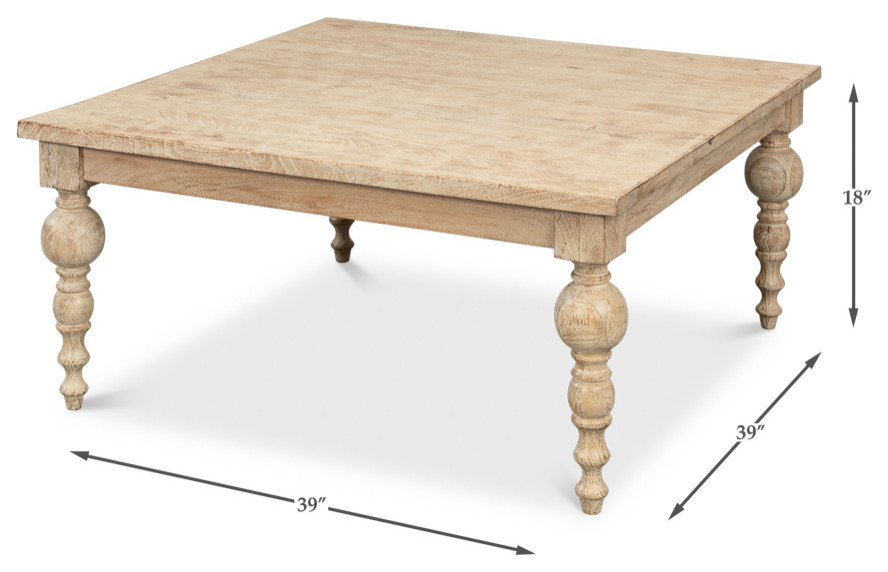 Organic Natural Coffee Table   French Country   Coffee Tables   by English Georgian America  Houzz