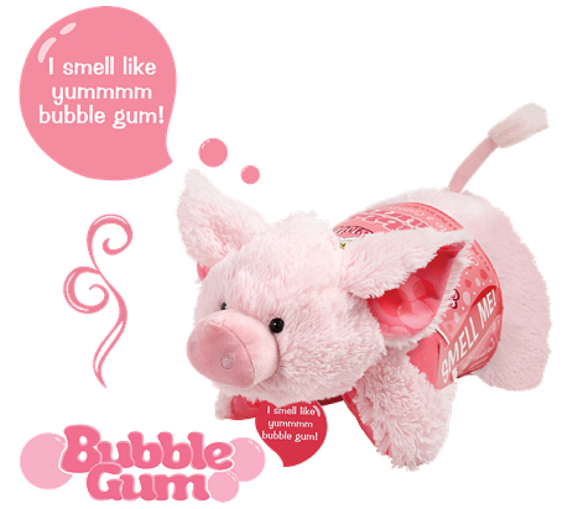 Pillow Pets Sweet Scented Bubble Gum Pig PlushToy