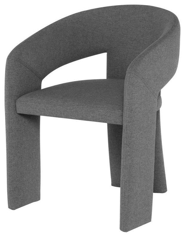 Anise Shale Gray Fabric Dining Chair   Transitional   Dining Chairs   by Timeout PRO  Houzz