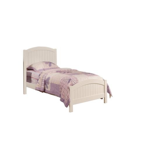 White Color Twin Size Bed Youth Bedroom Furniture ...