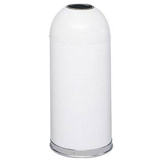 Safco 15 Gal. Open Top Dome Waste Receptacle SAF9639WH