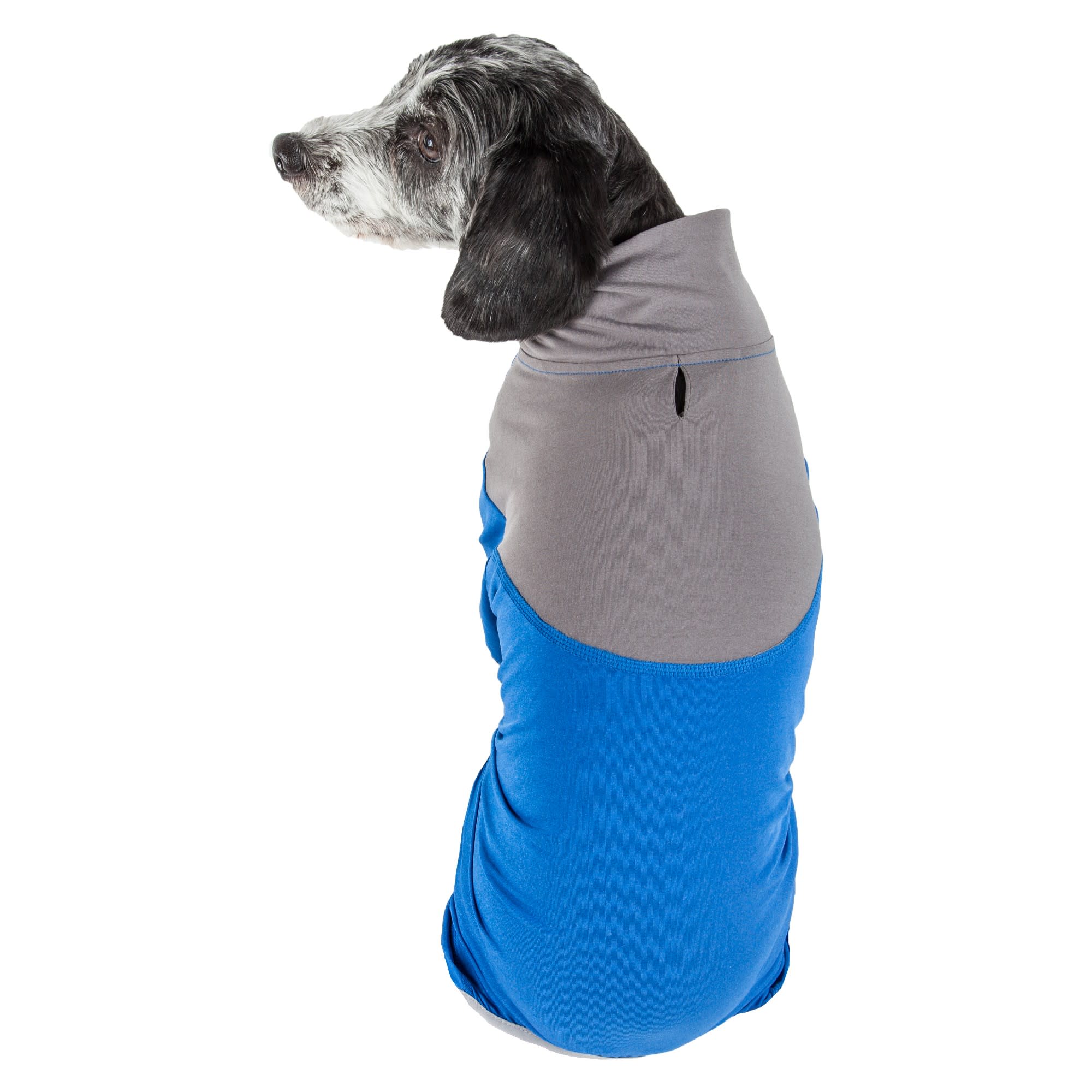 Pet Life Active Embarker Full Body Warm Up Blue Dog Sweaters， X-Small