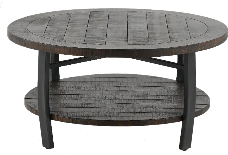 Homestead Tobacco Brown Round Coffee Table