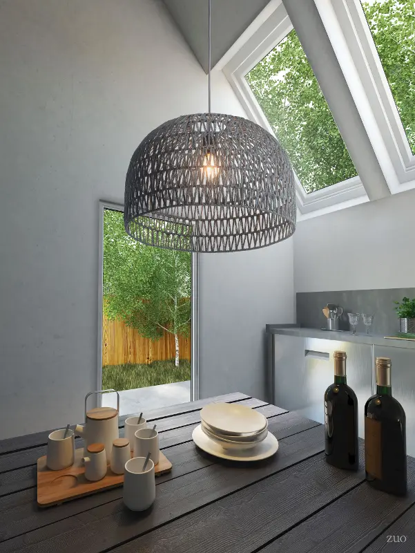 Modern Gray Ceiling Lamp - Paradise