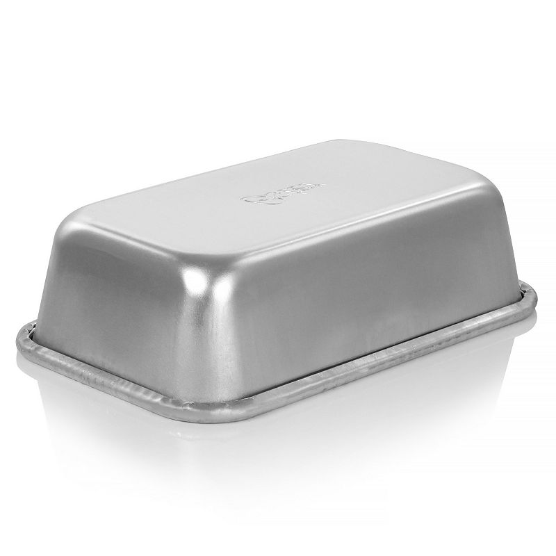 Oster Cocina Baker's Glee 9 Inch x 5.3 Inch Aluminum Rectangle Loaf Pan in Silver