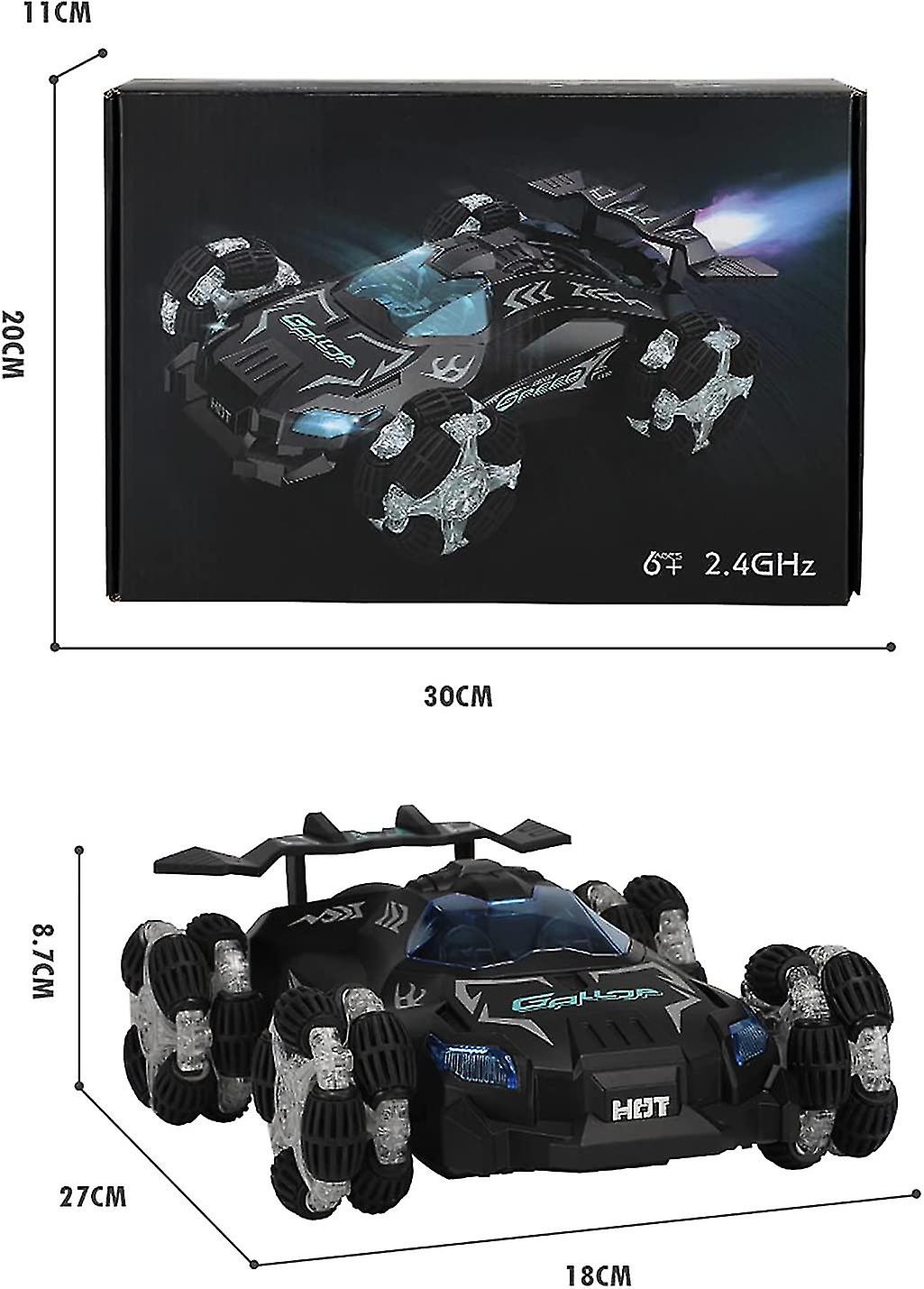 Remote Control Car For Kids，2.4ghz With Led Light，360 With Rechargeable Battery，4wd High Speed 20km/h