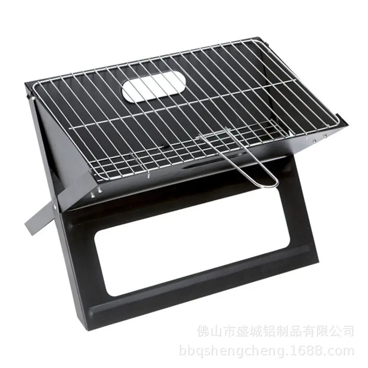 Korean Style Smokeless Outdoor Portable Folding Camping Stove Easy Setup Garden Barbecue Steel Charcoal Mini Grill