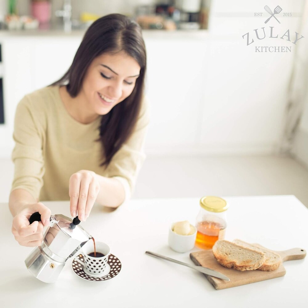 Zulay Kitchen Classic Stovetop Espresso Maker