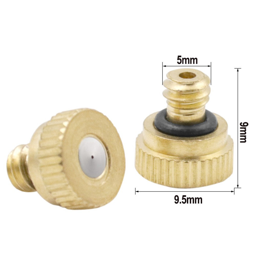 QIFEI 20Pcs Brass Misting Nozzles for Cooling System 0.012