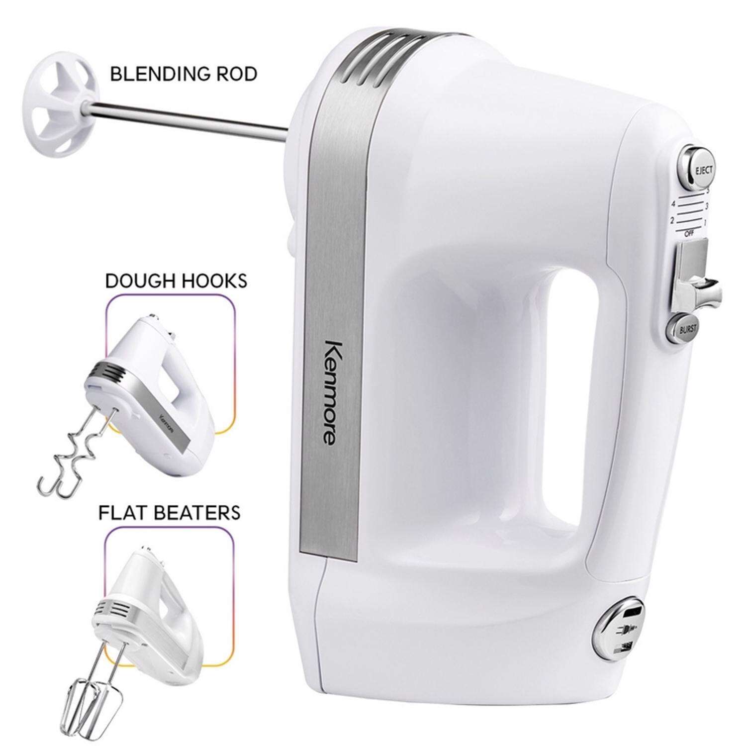 Kenmore White 5 speed Hand Mixer