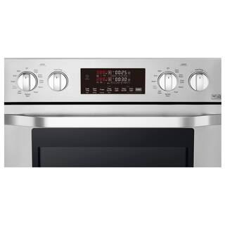 LG STUDIO 30 in. Smart Double Electric Built-In Wall Oven with Self-Cleaning in Stainless Steel LSWD307ST