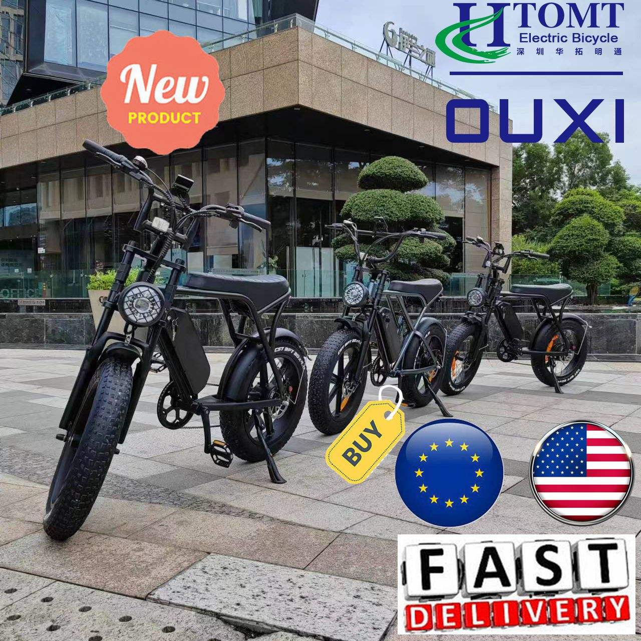 OUXI H9 Electric Bicycle Drop Shipping E bike ce certificate 1000W High Speed Motor Electric Bicycle ouxi v8