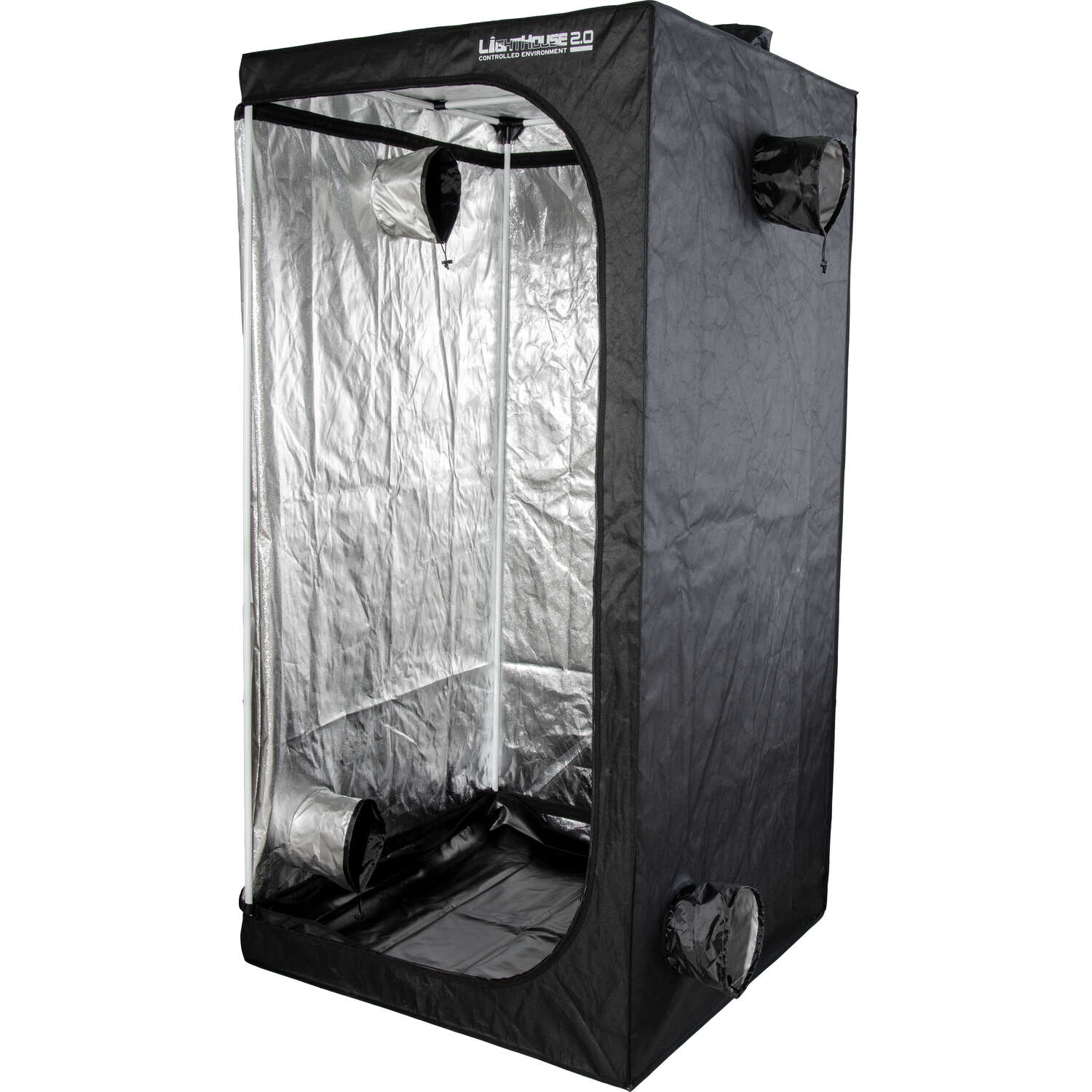 Hydrofarm Lighthouse 2.0 18 W Hydroponic Grow Tent 78 in. H X 36 in. W