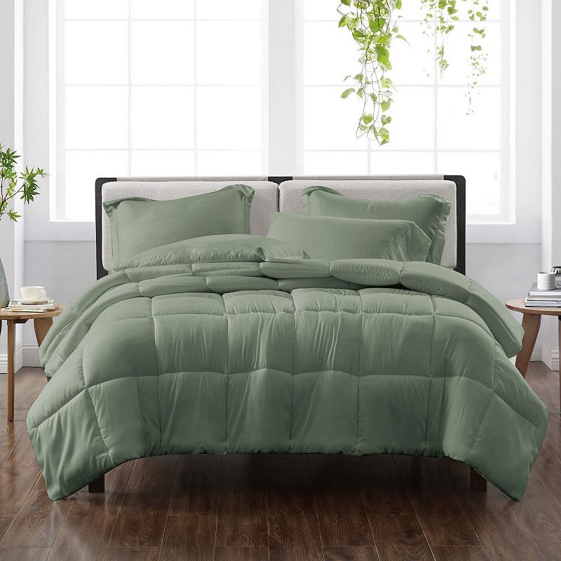 Cannon Solid Comforter Set with Shams