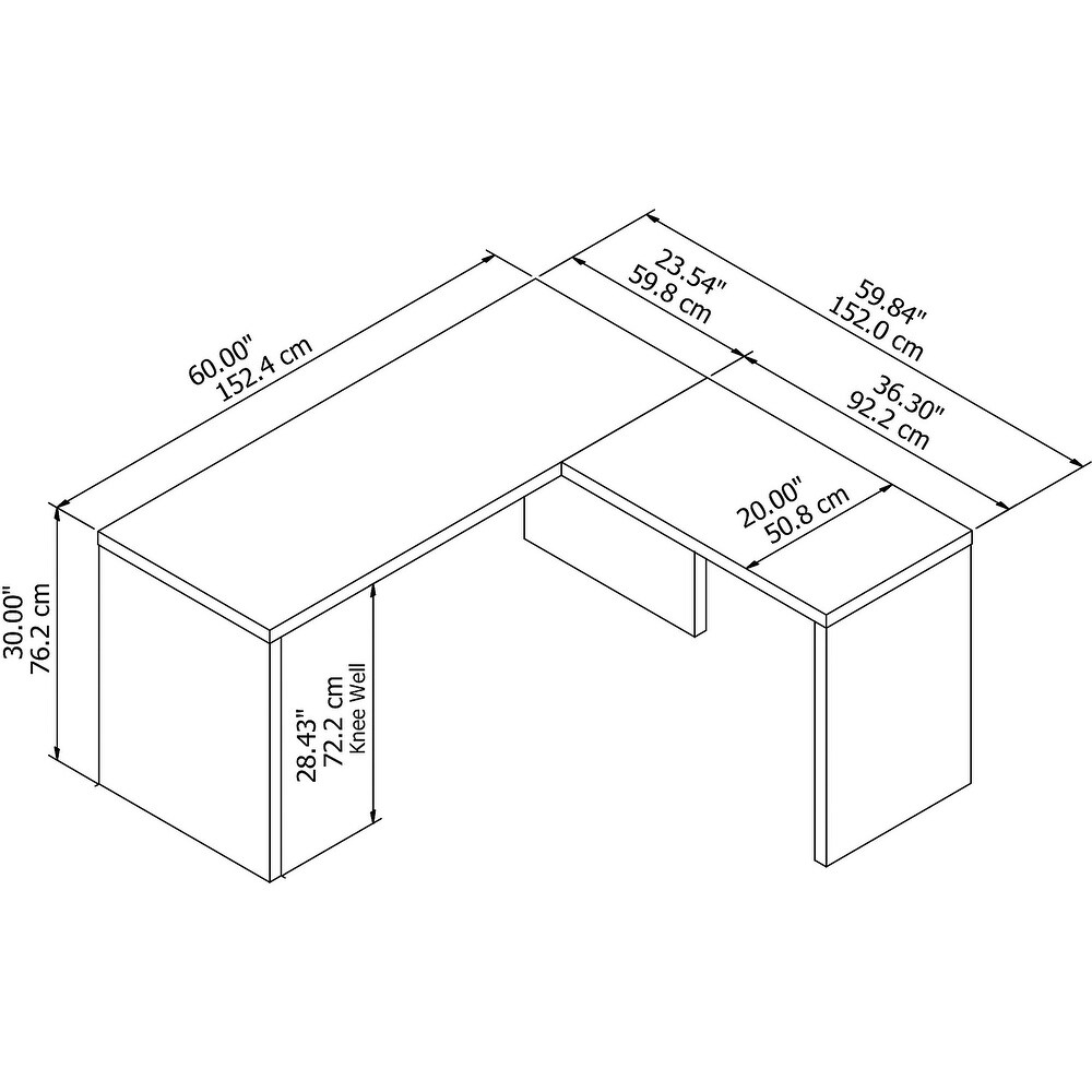 Echo L Shaped Desk by Bush Business Furniture