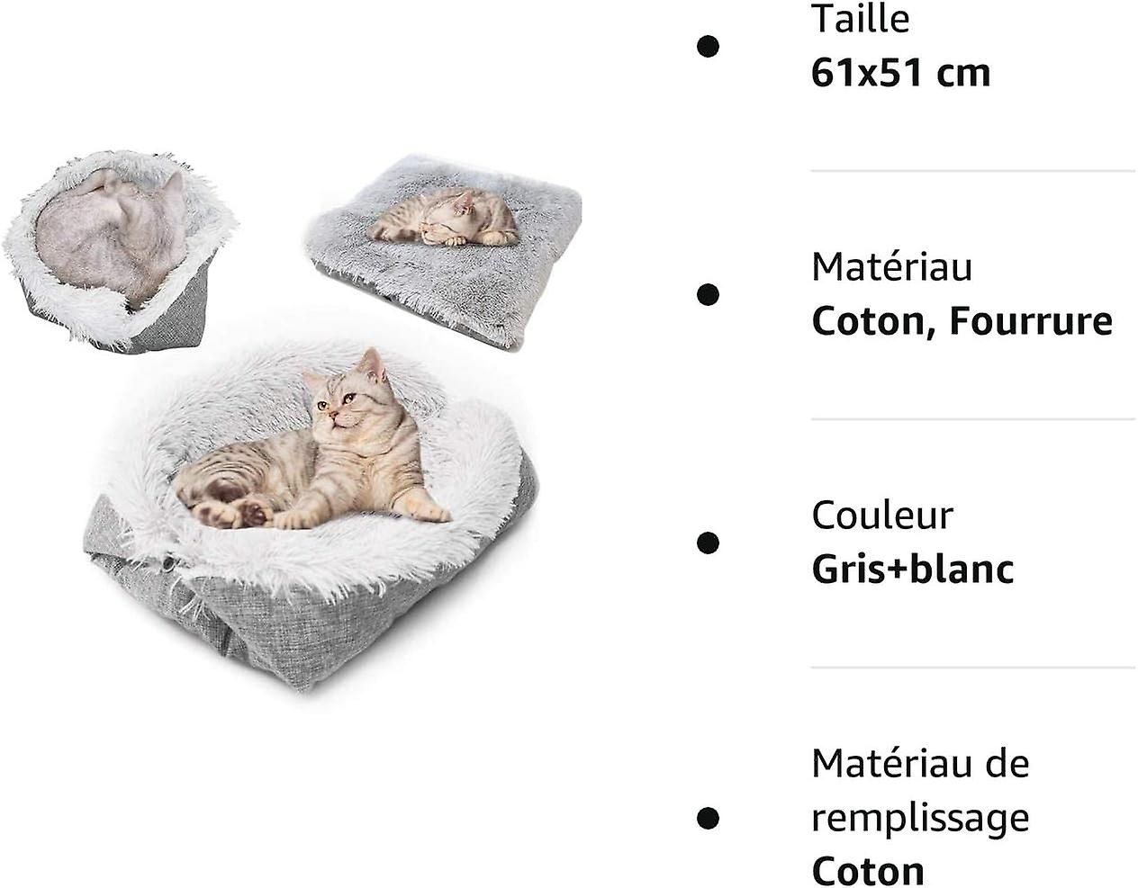 Cat Bed Dual-use Dog Bed Dog Blanket Cat Cat Basket Cat Nest Dog House Cat Comfortable Warm Puppy Nest Ultra Soft Fluffy Cushion Basket，a，1pcs