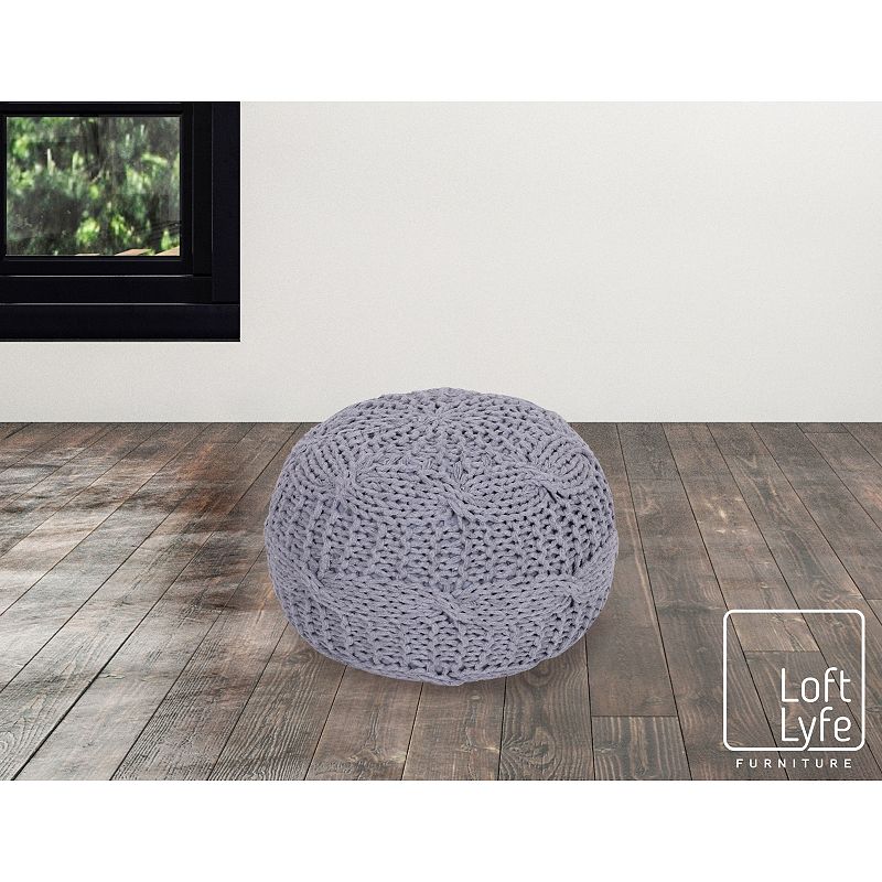 Marwa Pouf Hand Knitted