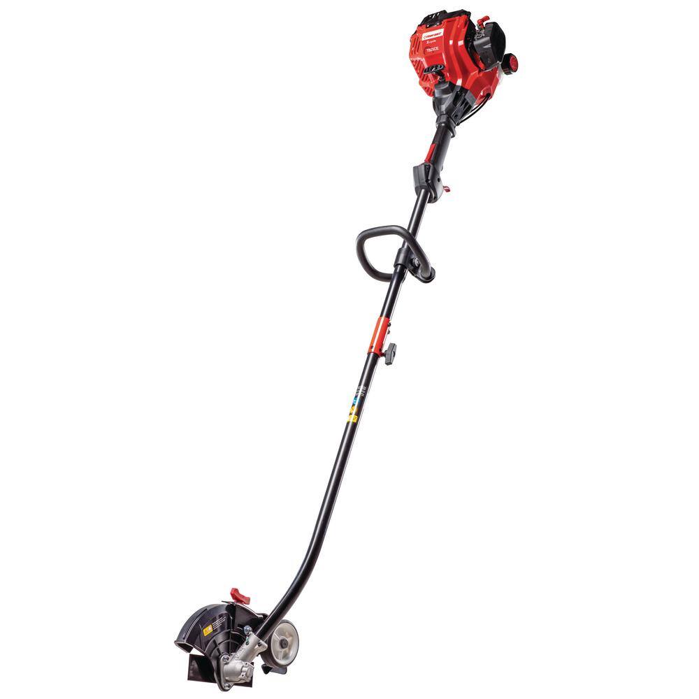 Troy-Bilt 25 cc 2-Cycle Curved Shaft Gas Trimmer with Edger Attachment Included TB25CE