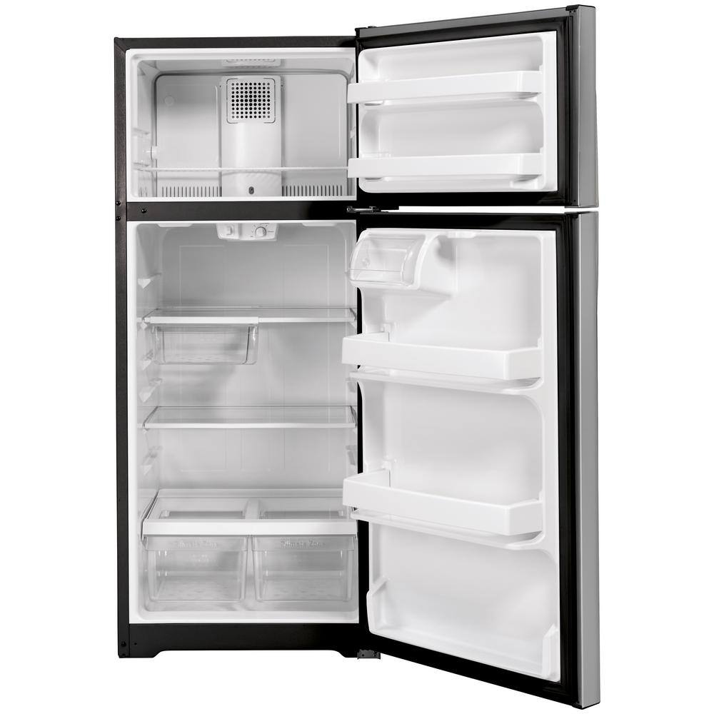 GE 16.6 cu. ft. Top Freezer Refrigerator in Stainless Steel ENERGY STAR GTE17GSNRSS