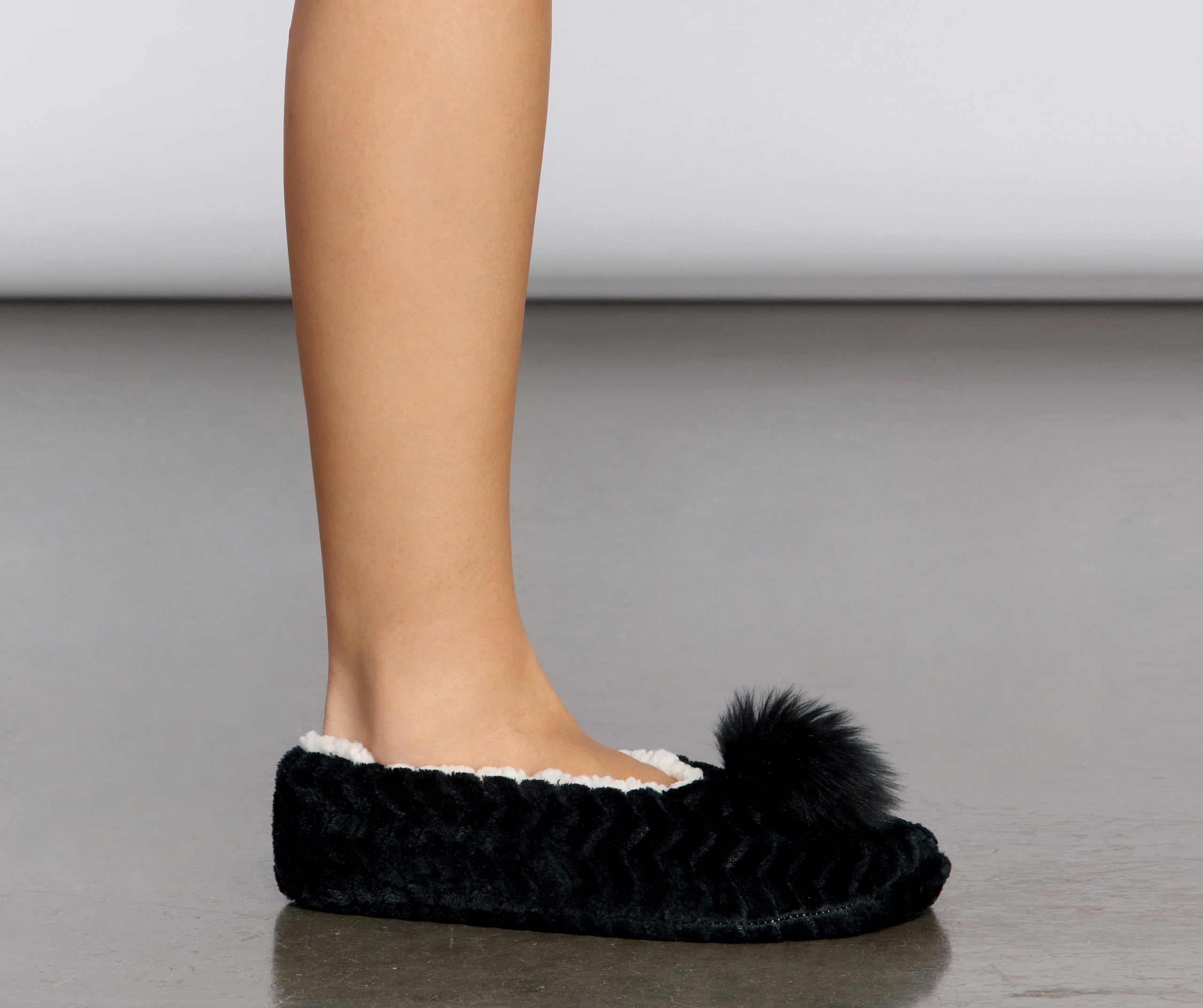 Pom Pom Sock Slipper