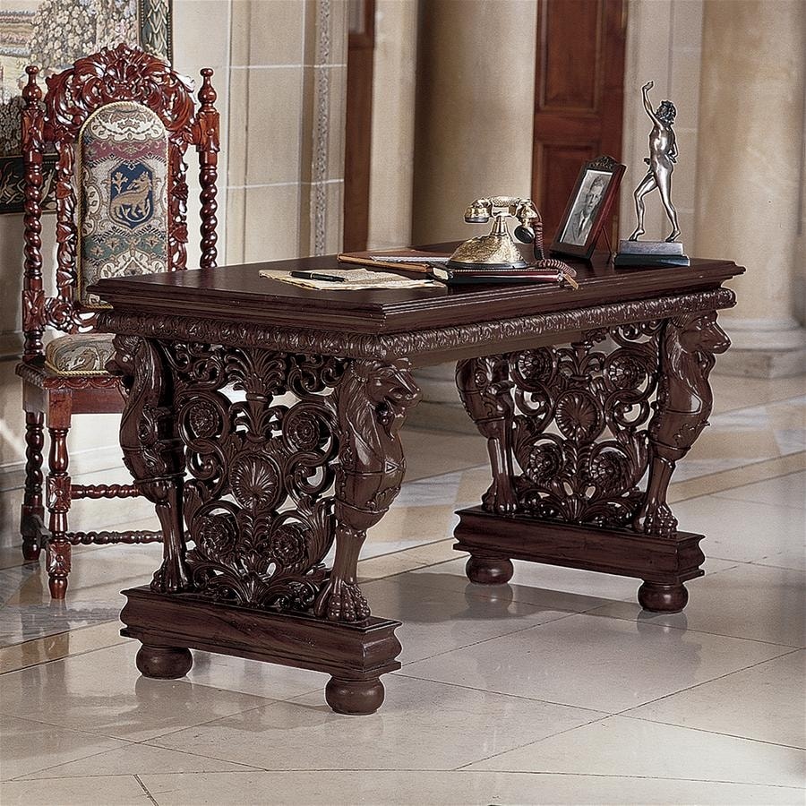 Design Toscano Effingham Gryphon Library Table