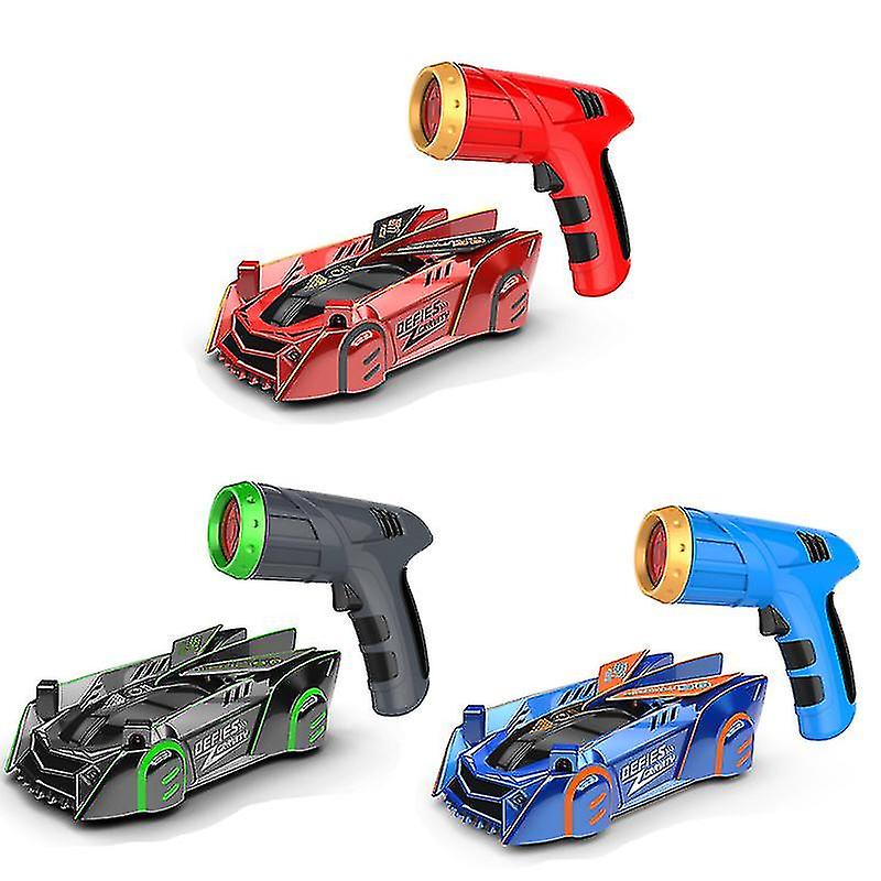 Remote Control Race Wall Climbing Car Radio Controlled Laser Gun Stunt Xmas Toyred