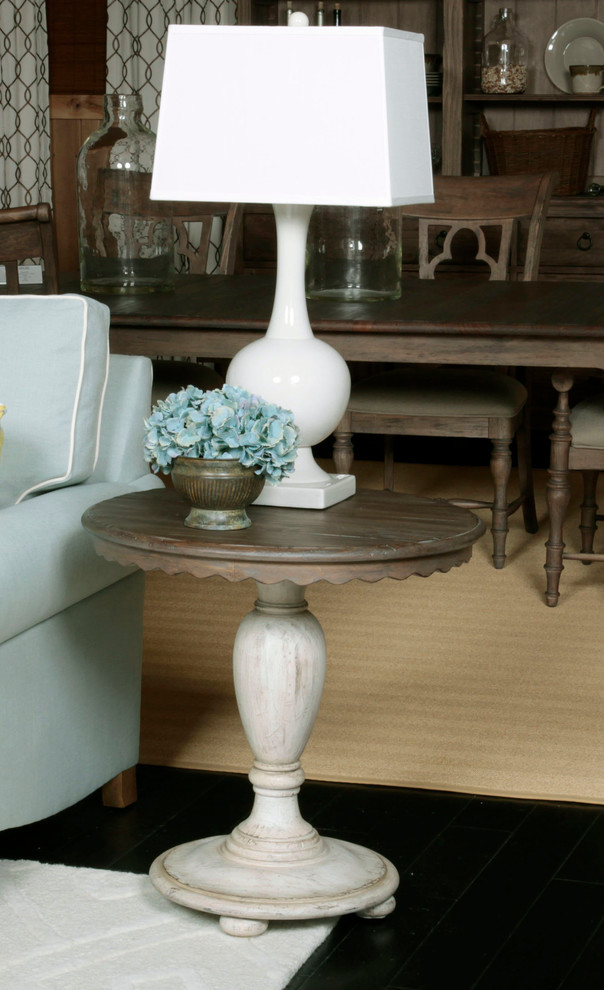 Kincaid Weatherford Accent Table  Cornsilk Finish   Farmhouse   Side Tables And End Tables   by Emma Mason  Houzz