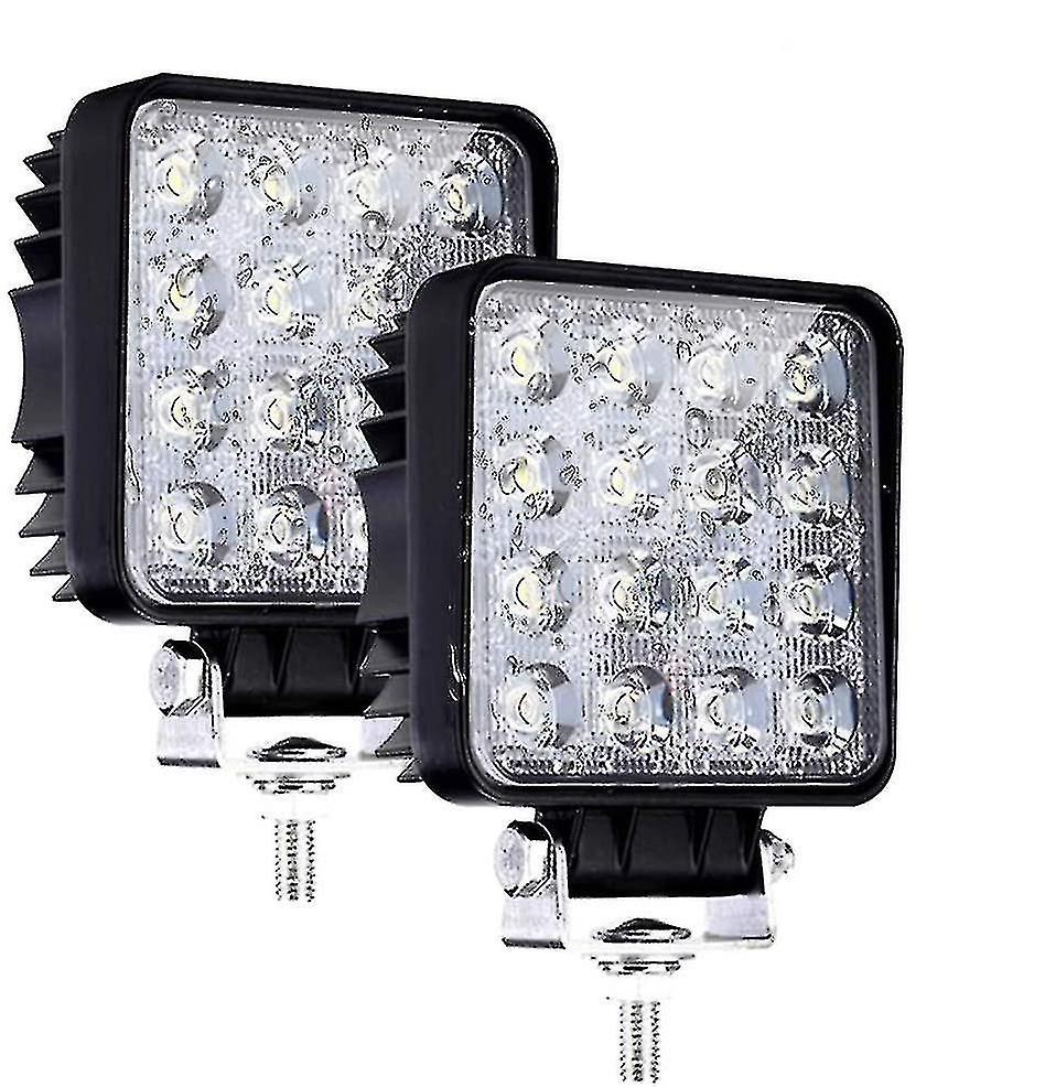 Led Work Light， 2 Pcs 48w Flood Led Light Bar For Car Tractor Offroad