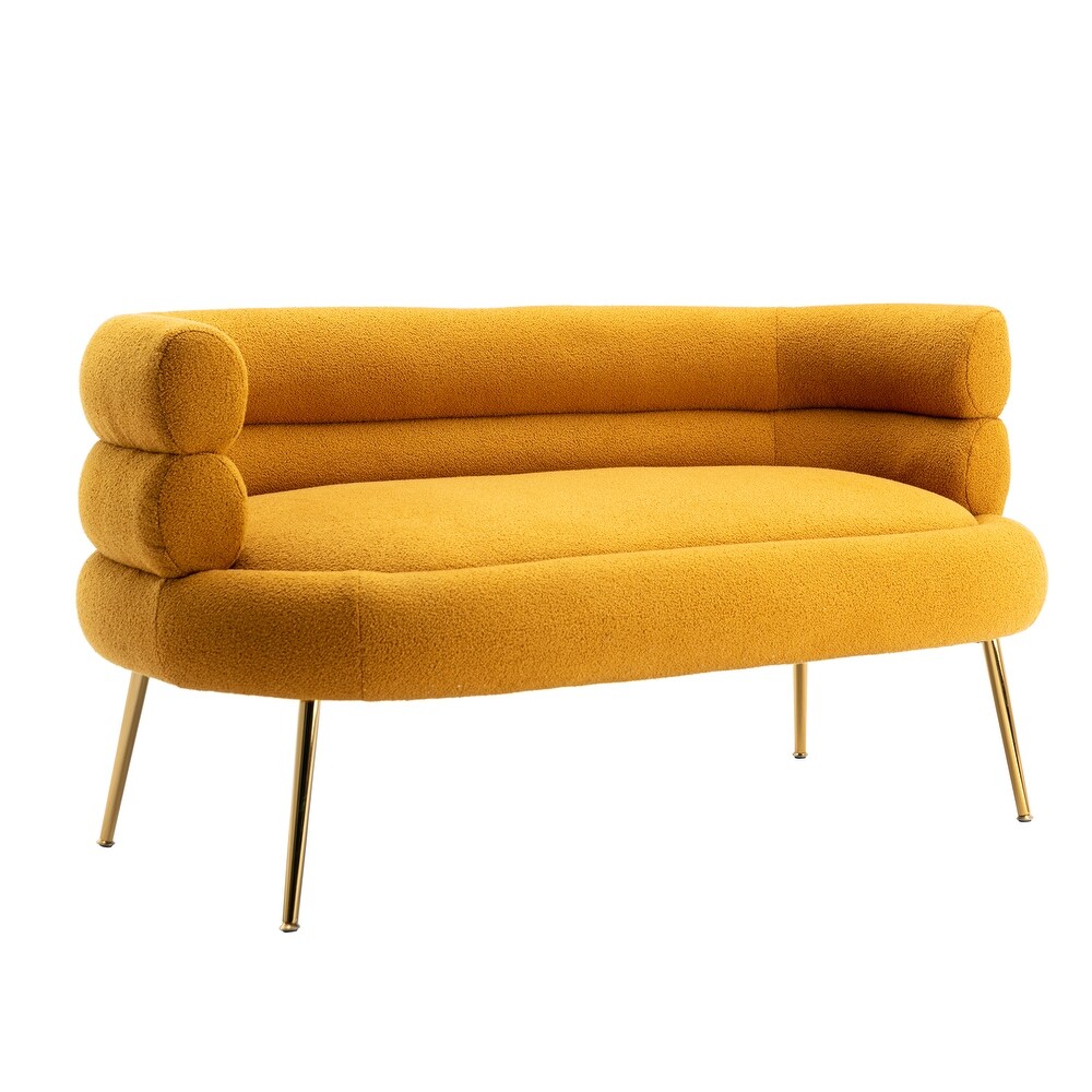 Accent Chair  Leisure Sofa Chair with Golden Feet