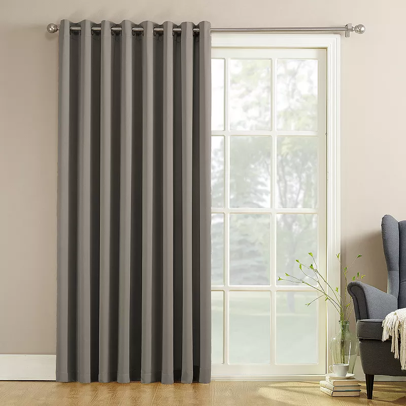 Sun Zero Gramercy Room Darkening Patio Door Curtain Panel