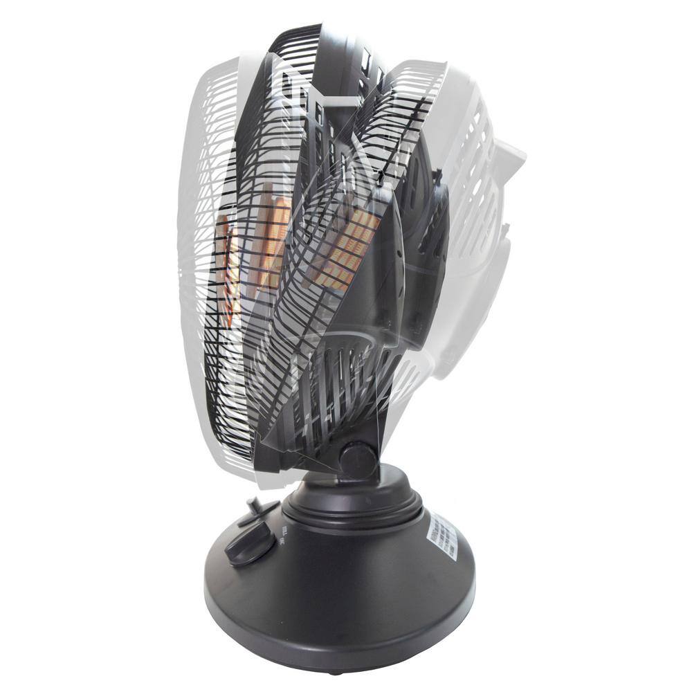 Comfort Zone 7001000-Watt Oscillating Parabolic Dish Radiant Electric Portable Heater CZ998