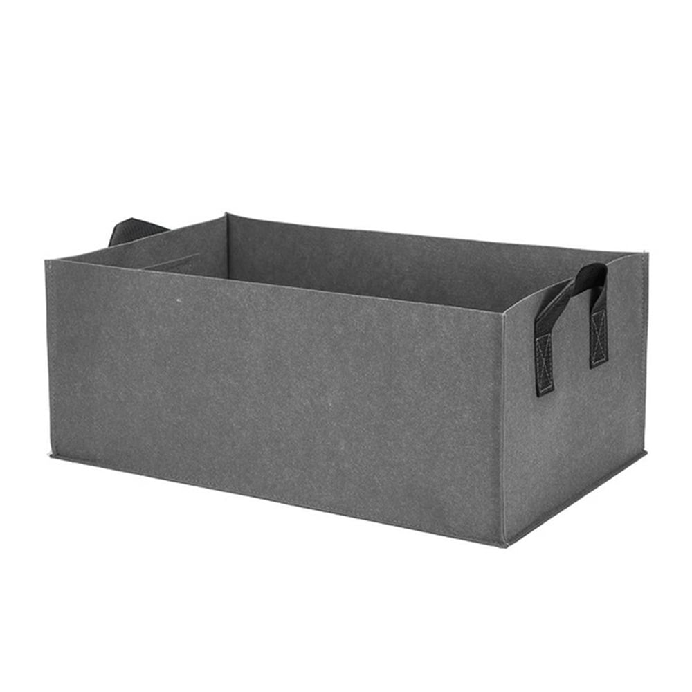 matoen Fabric Raised Garden Bed Rectangle Breathable Planting Container Growth Bag