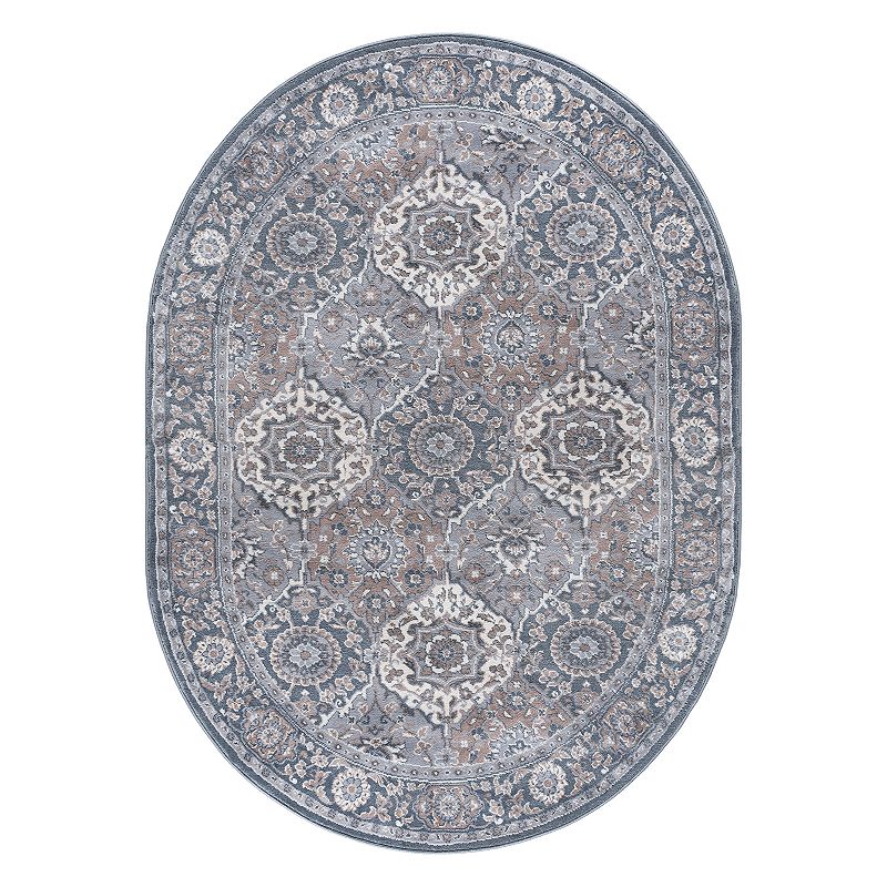 KHL Rugs Newcomb Traditional Framed Floral Rug