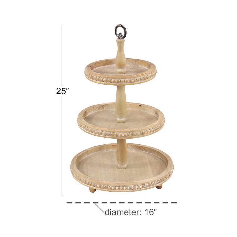 Stella and Eve Wood Tiered Server